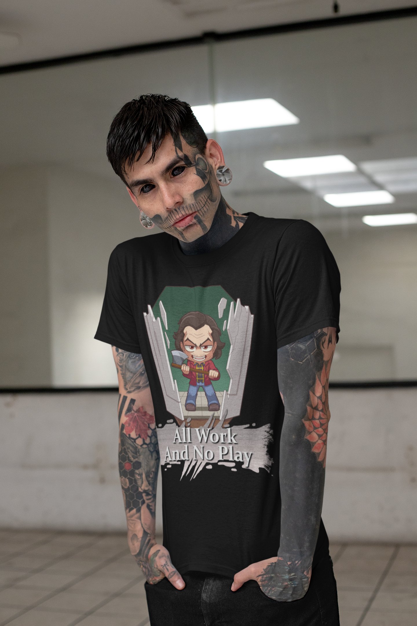 Horror Icons T-shirt - All Work and No Play product image (2)