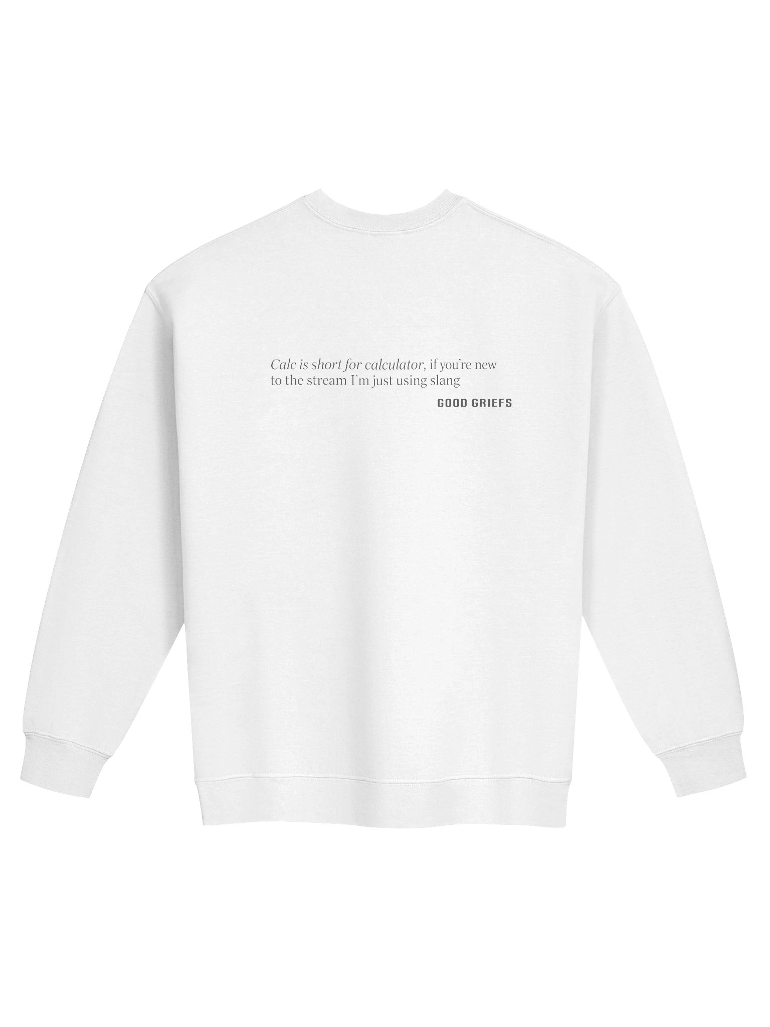 Calc is Short for... Men's Crew Neck - Lite product image (2)