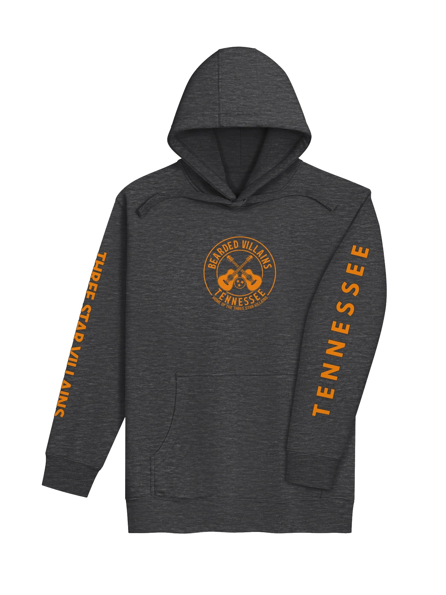 TSV “Volunteers Forge” Premium Hoodie | Tennessee Orange + Smokey Gray | Front/Back Print + Sleeve Text product image (4)