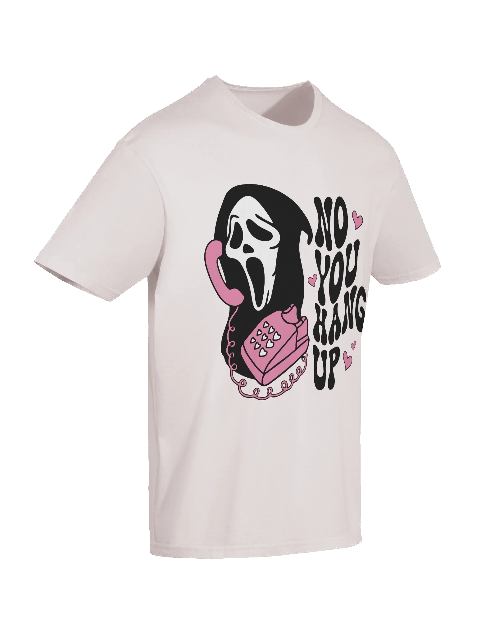 “No You Hang Up” Shirt – Ghost Face Horror Movie Inspired Graphic Tee | Spooky Cute Halloween Shirt product image (68)