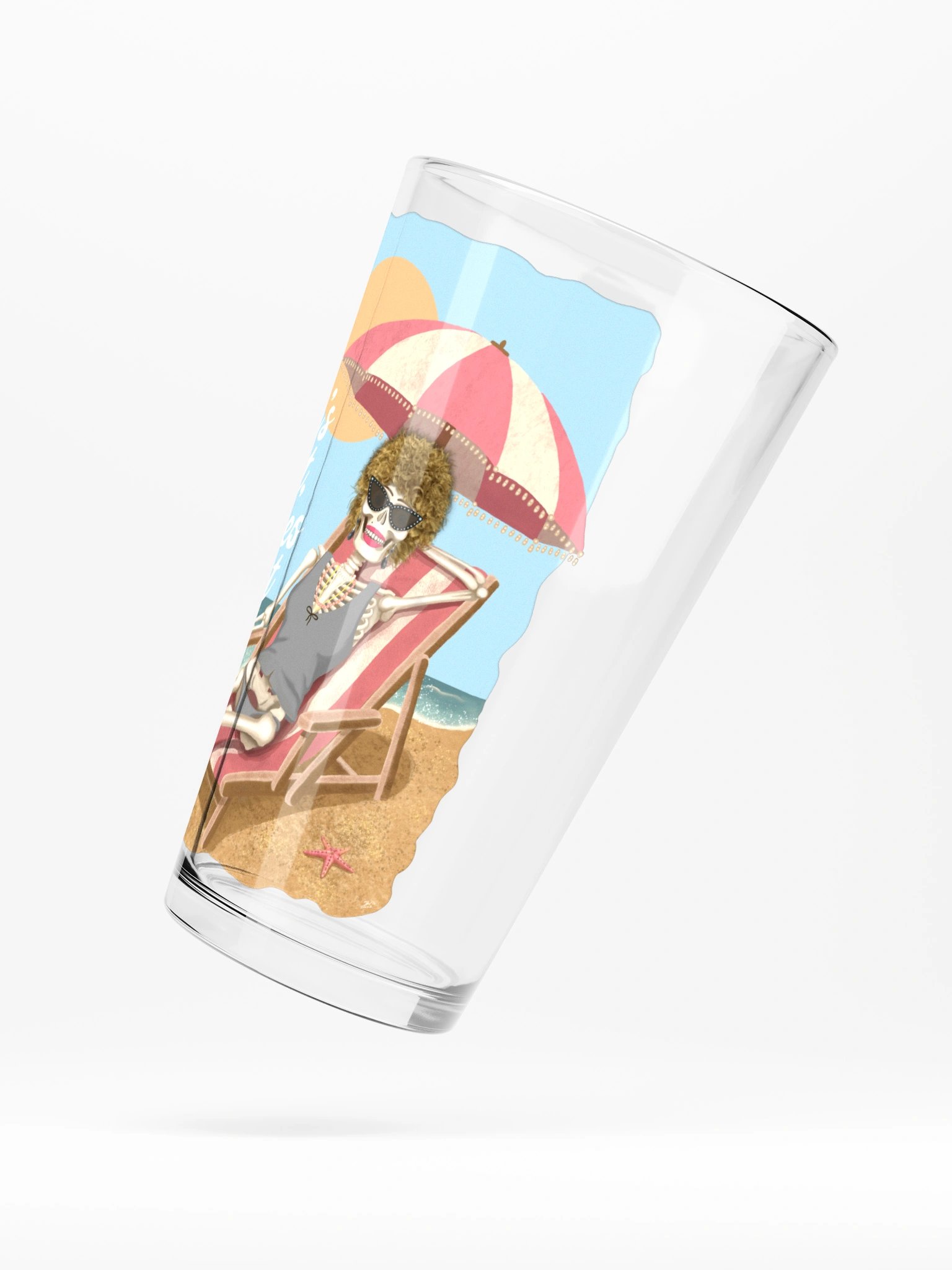 Sun's Out Bones Out Pint Glass product image (5)