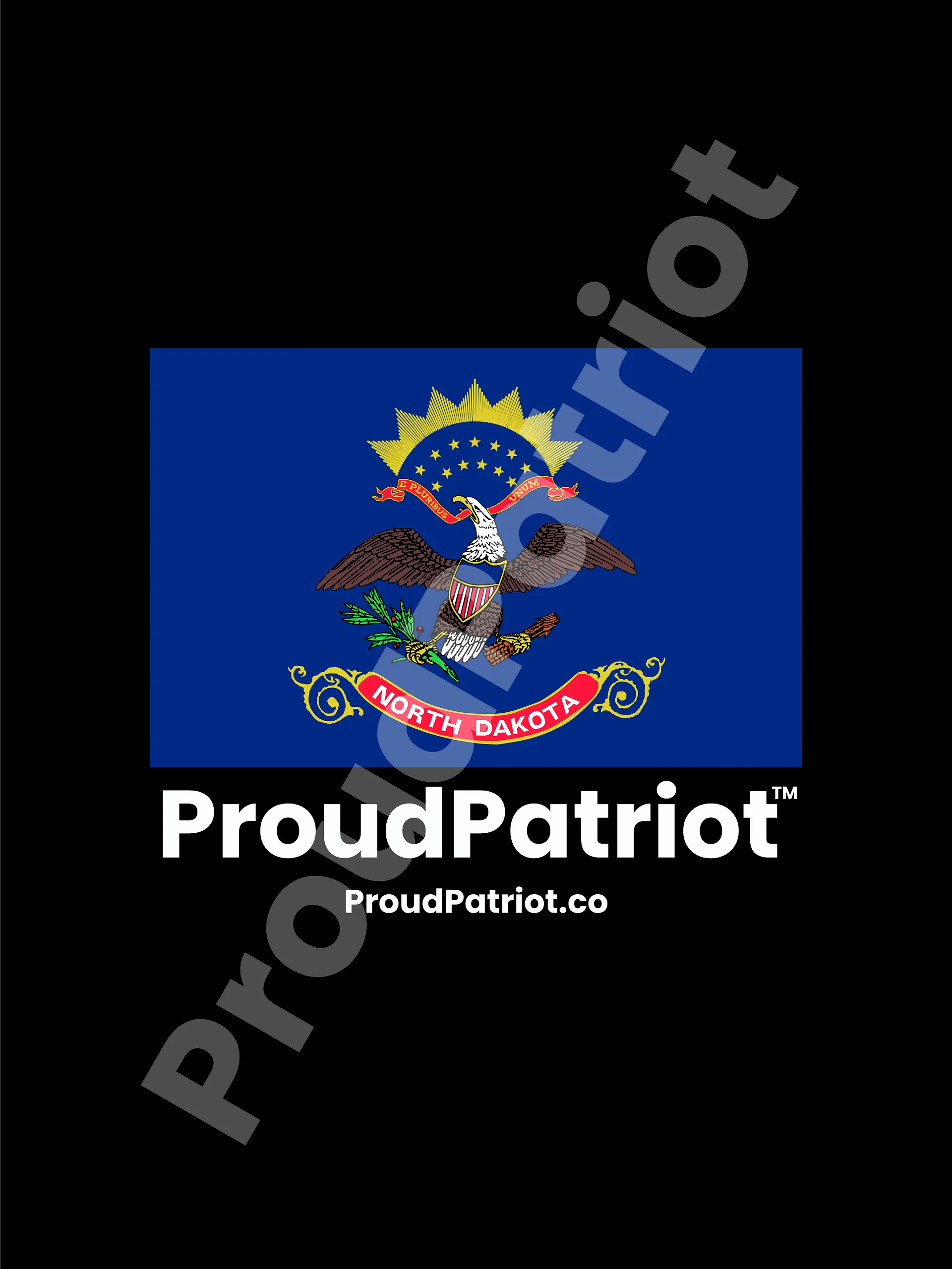 North Dakota Proud Screensaver Dark Mode product image (1)