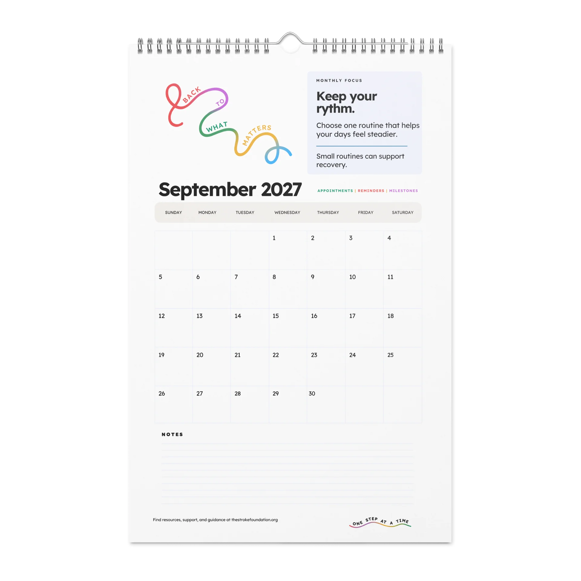 Back to What Matters — 2027 Wall Calendar product image (10)