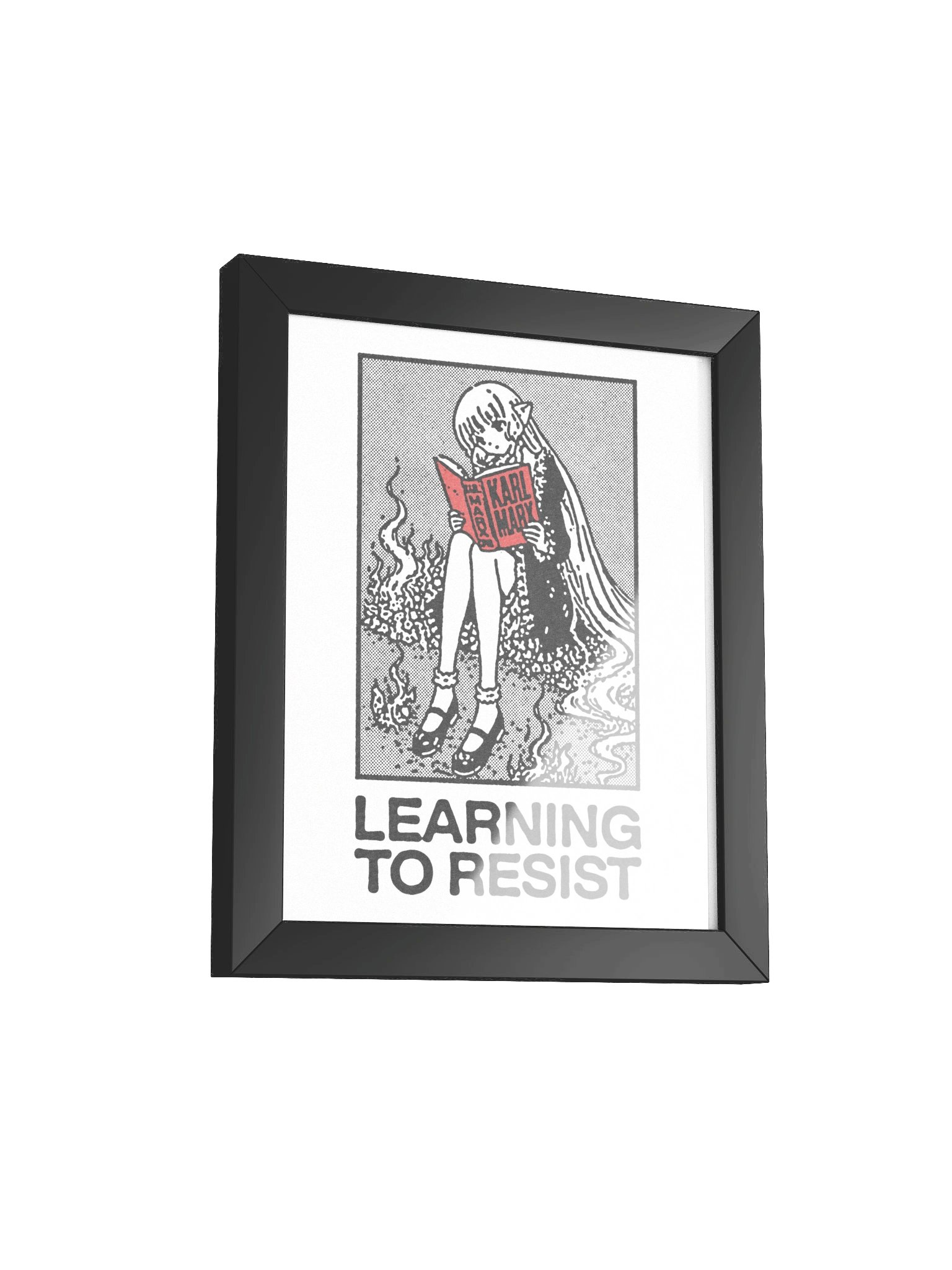 LEARNING TO RESIST ! Framed Print. product image (2)