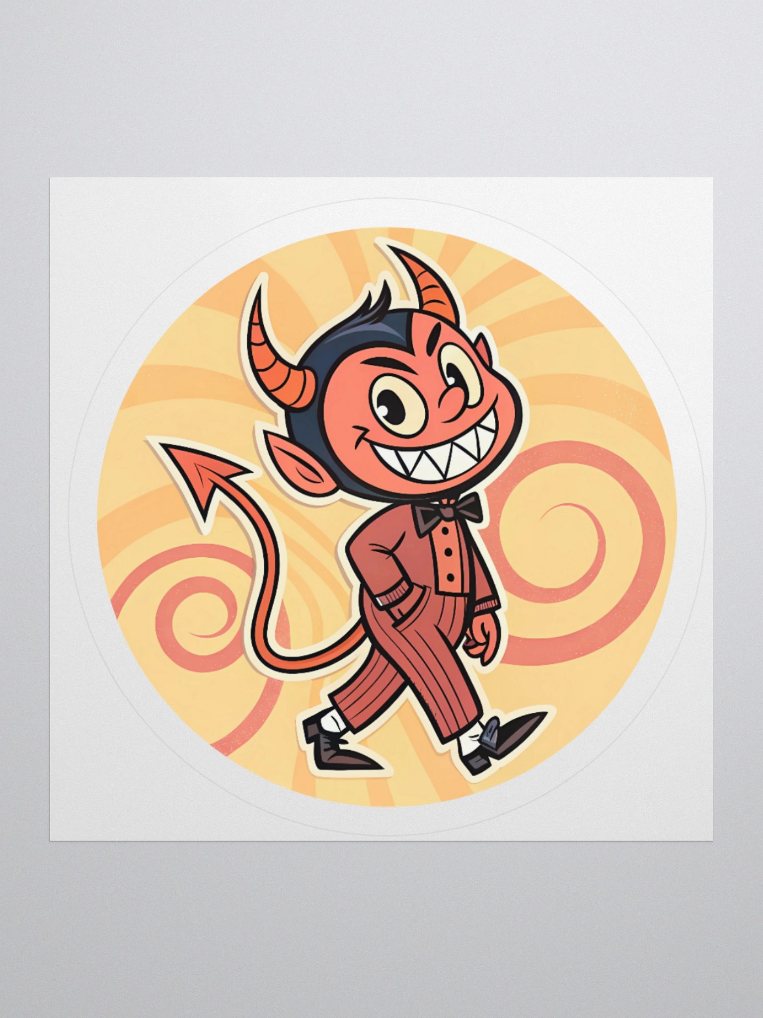 Groovy Devil Vinyl Stickers product image (2)