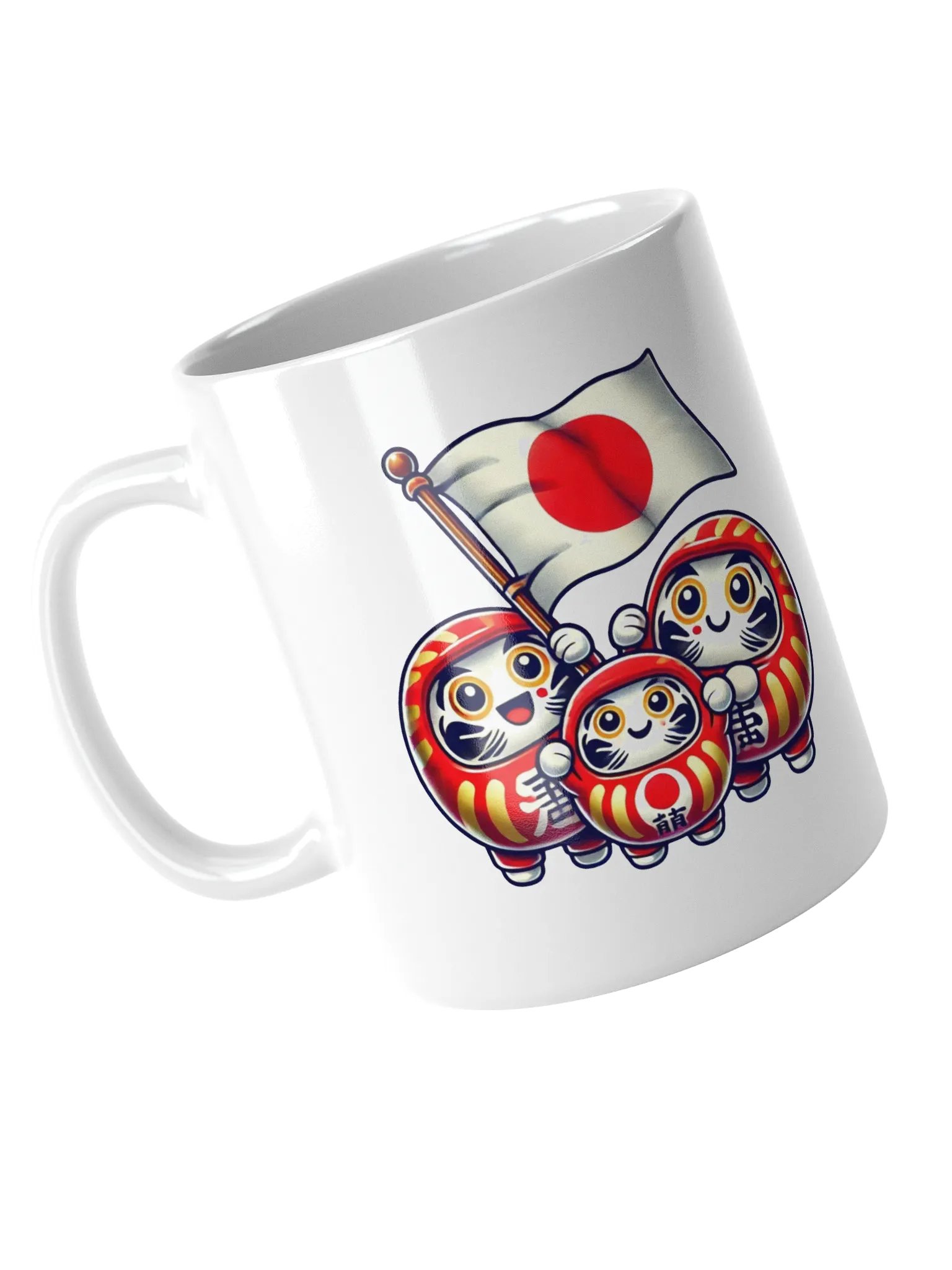 だるまの世界 ホワイトグロッシーマグカップ product image (2)
