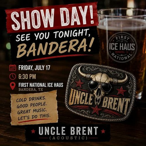 🎶 TONIGHT'S THE NIGHT, BANDERA! 🤠🎸
Sometimes the best nights aren't the biggest concerts... they're spent with friends, a col...