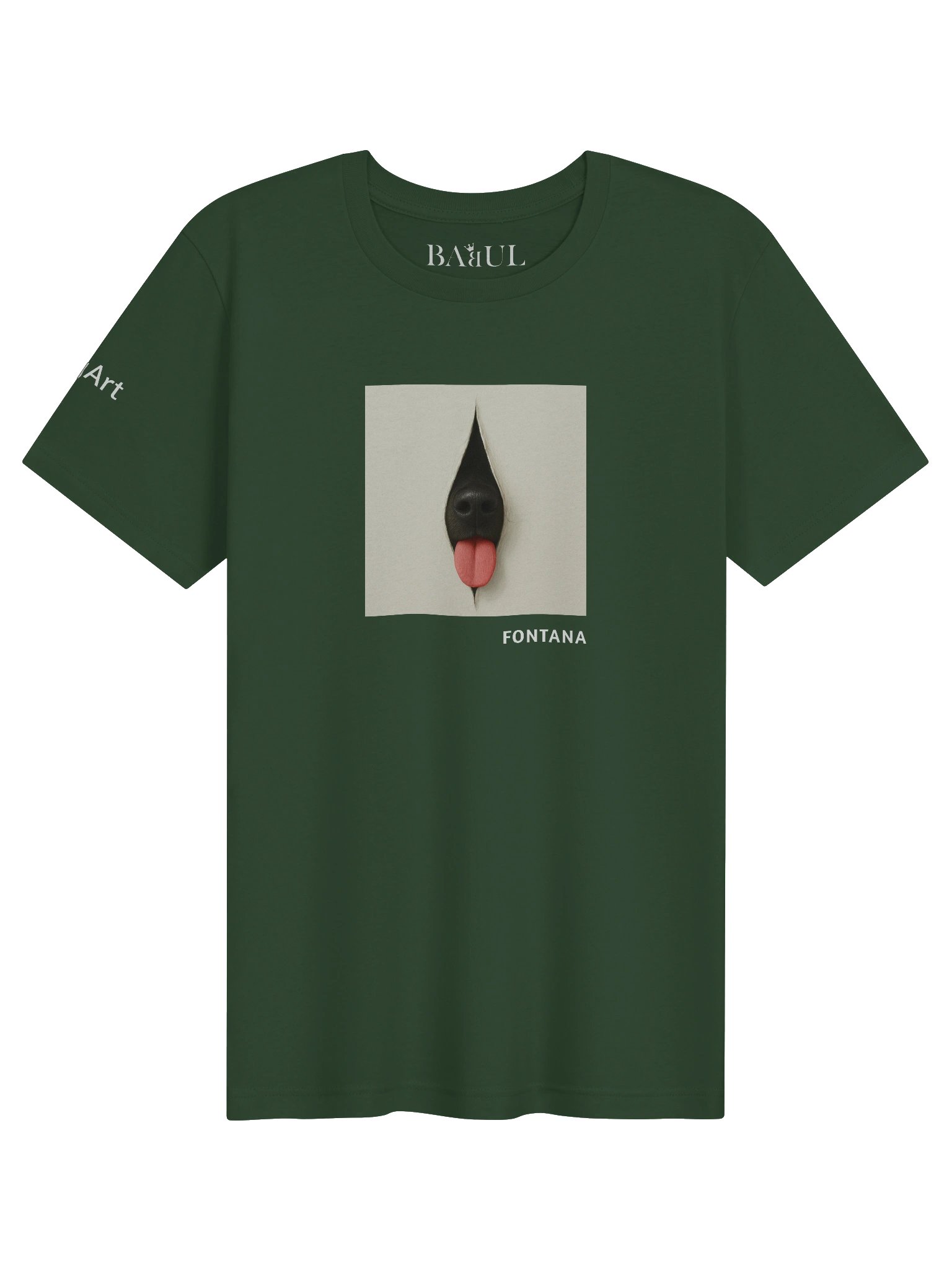 DOGART Unisex Jersey Dog T-Shirt - FONTANA - Iconic Painting Reimagined with Dogs product image (1)