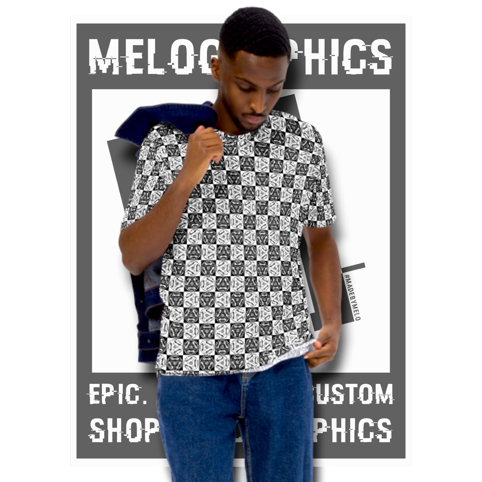 Checked Out Carballer All Over - Ultimate T-Shirt | #MadeByMELO product image (1)