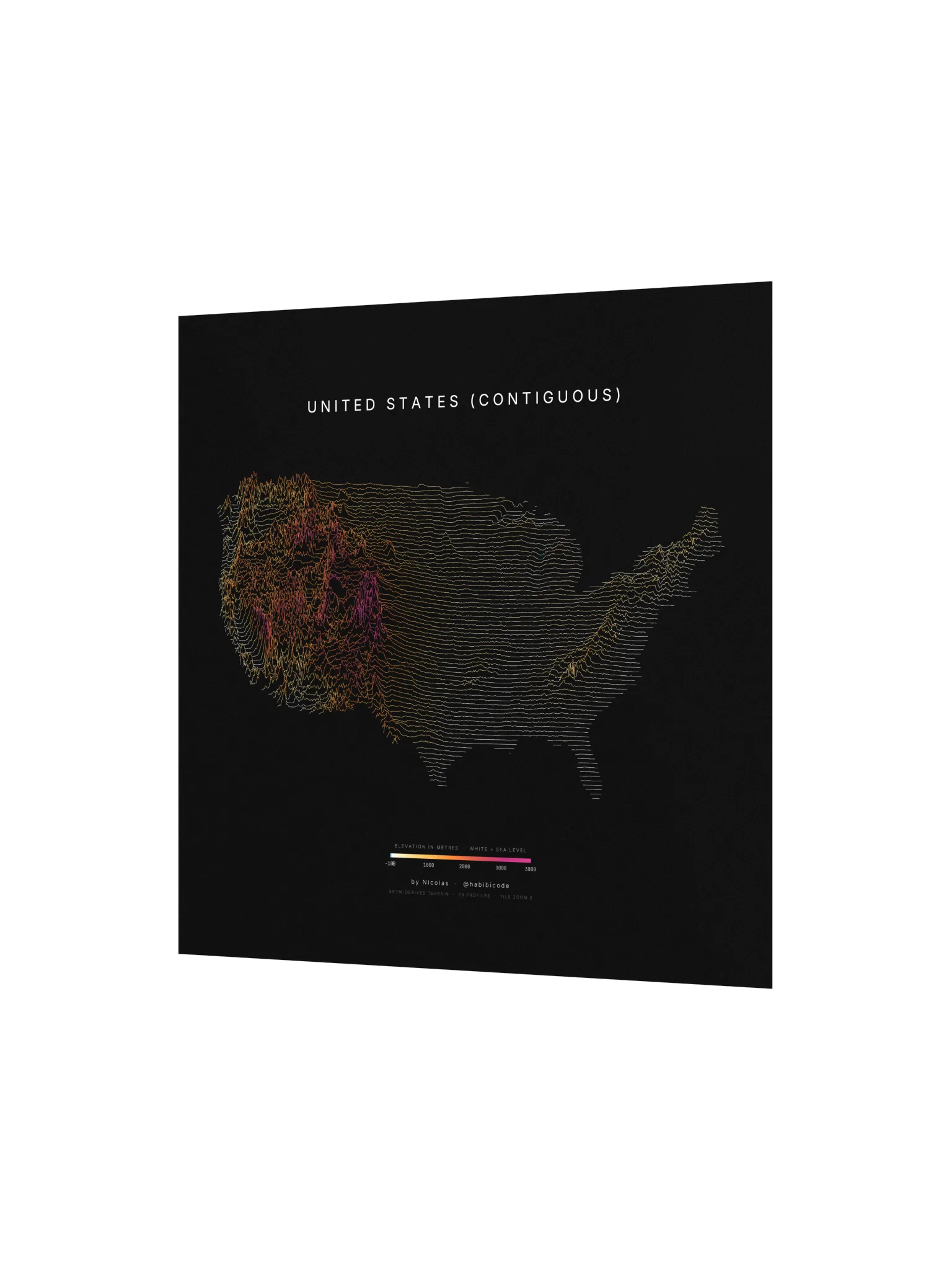 Ridgeline Poster - US Contiguous product image (2)