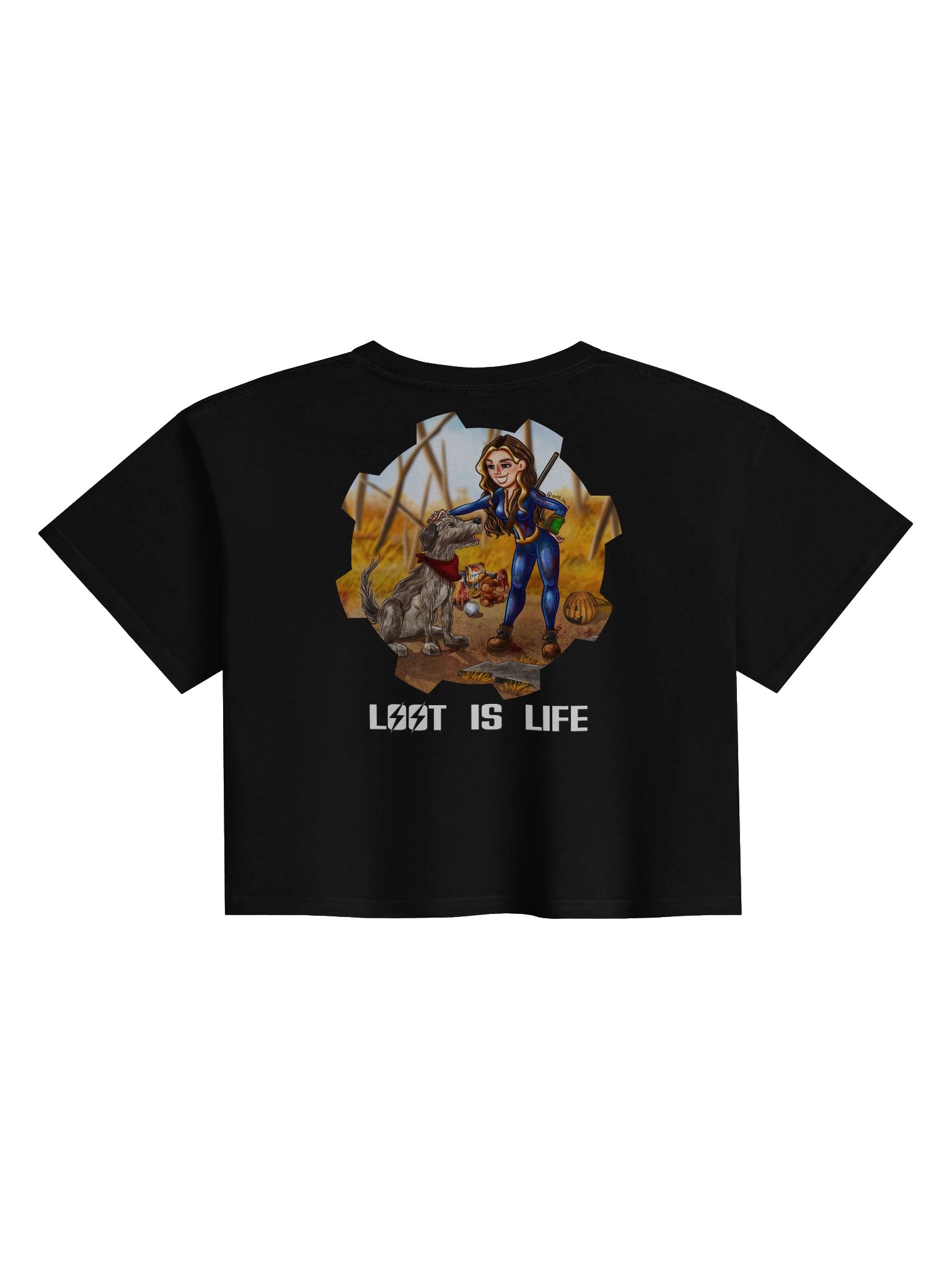 LizXP Fallout Crop Tee (Double Sided) product image (6)