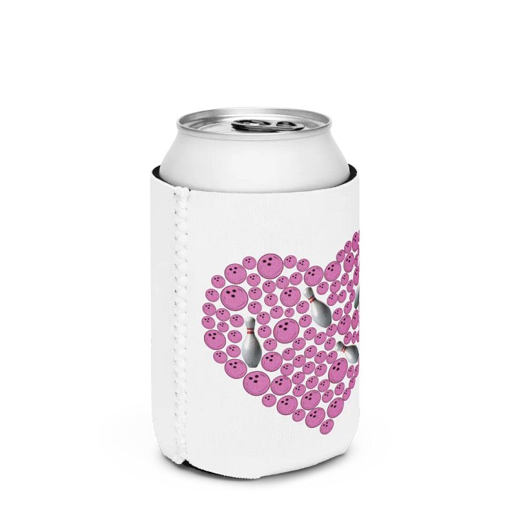 Heart Bowling Strike Can Cooler product image (2)