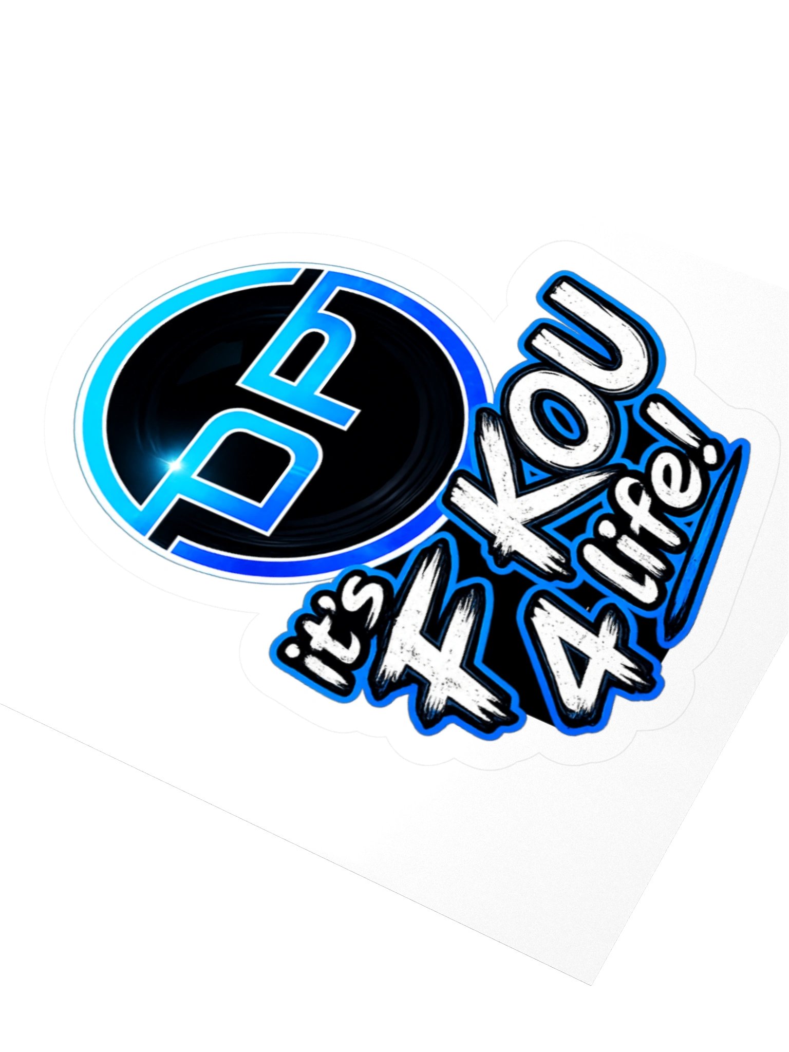 Its F KOU 4 life DP logo 3" x 3" sticker product image (3)