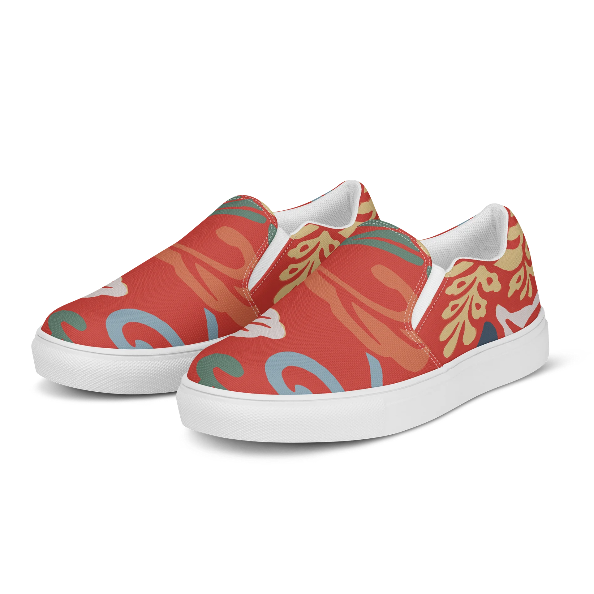 Women’s Japanese Vintage Floral Slip-On Canvas Shoes product image (3)
