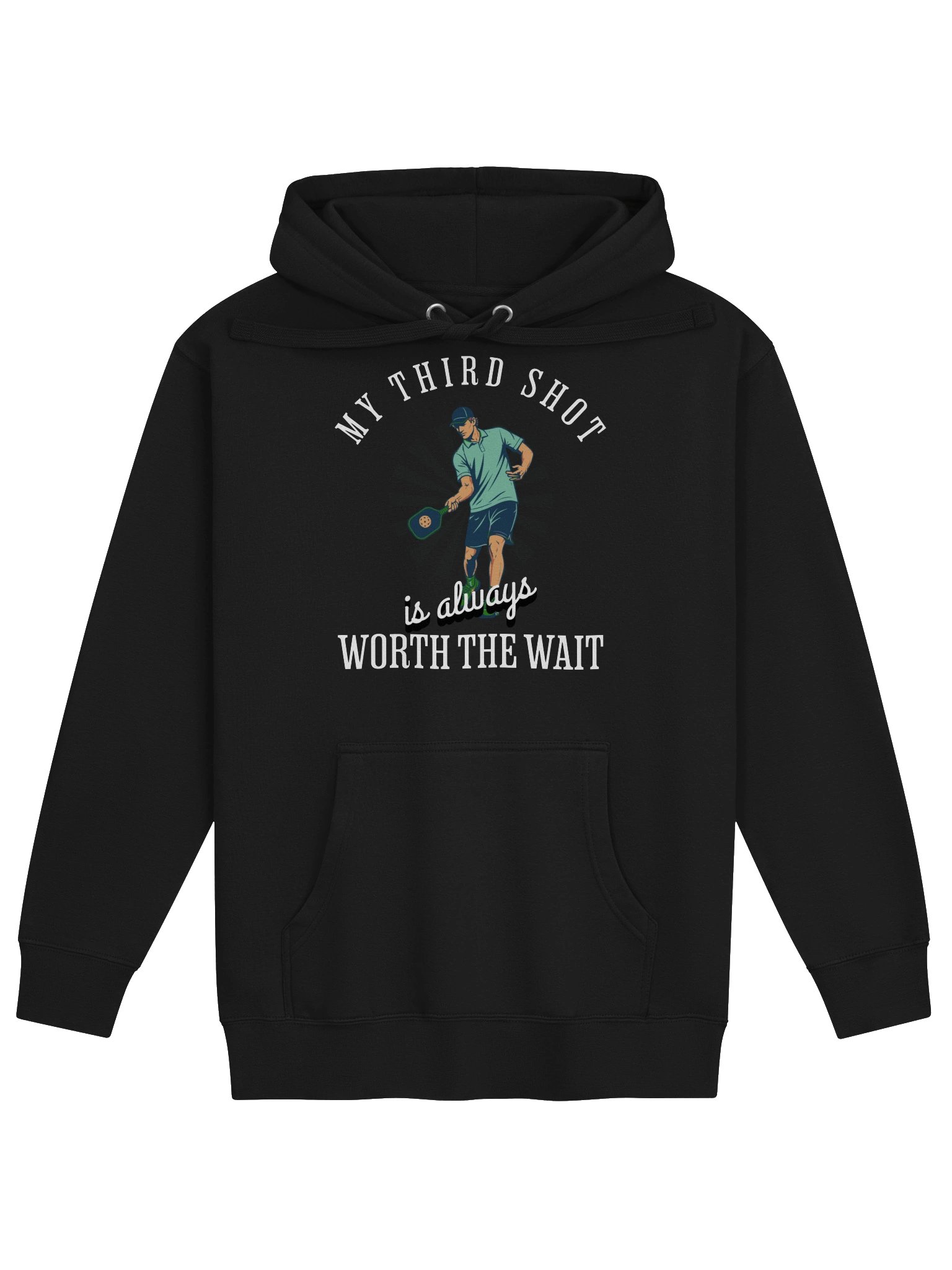 My Third Shot Is Worth the Wait Pickleball Hoodie product image (4)