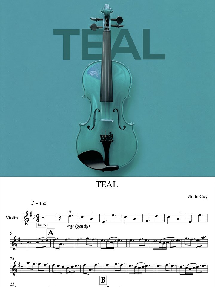 TEAL - Sheet Music product image (1)