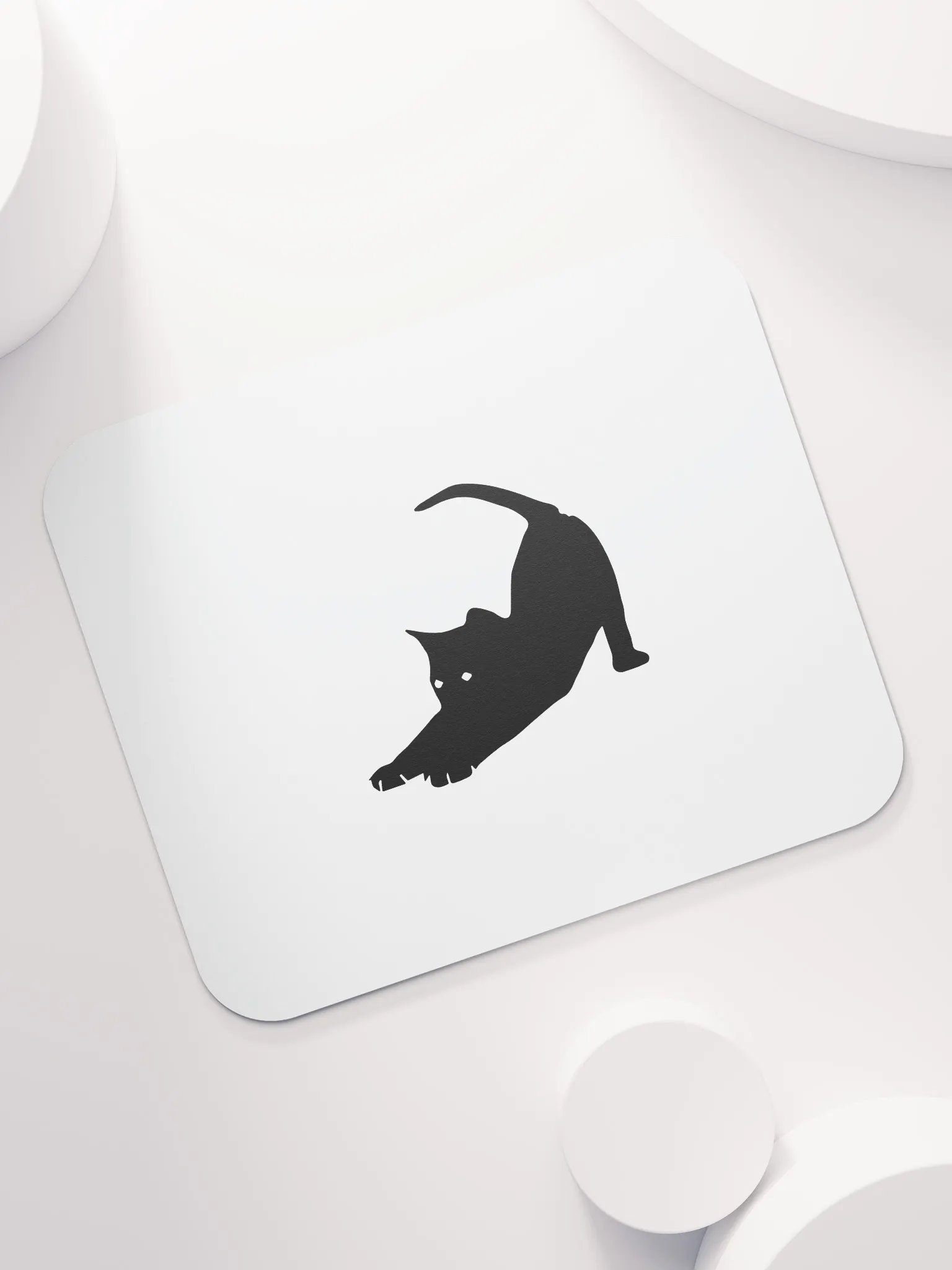 Stretching Black Cat Mouse Pad product image (7)