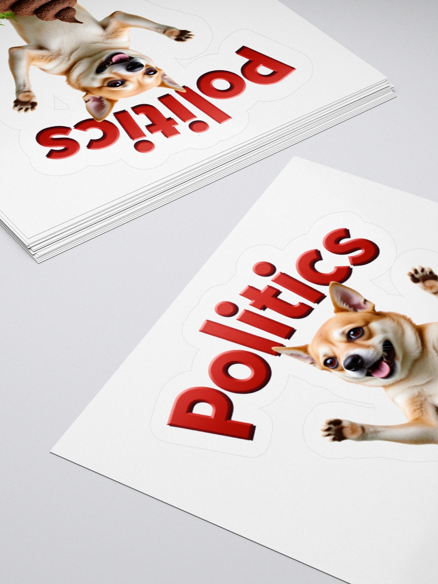Political Pooch Kiss Cut Stickers product image (16)