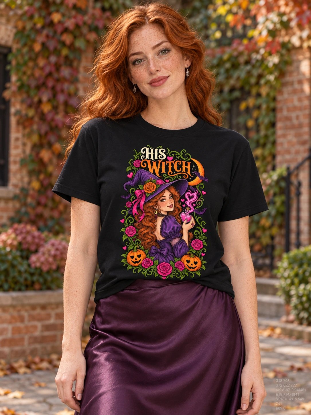 Couples Halloween T-Shirt – His Witch Love Potion product image (2)