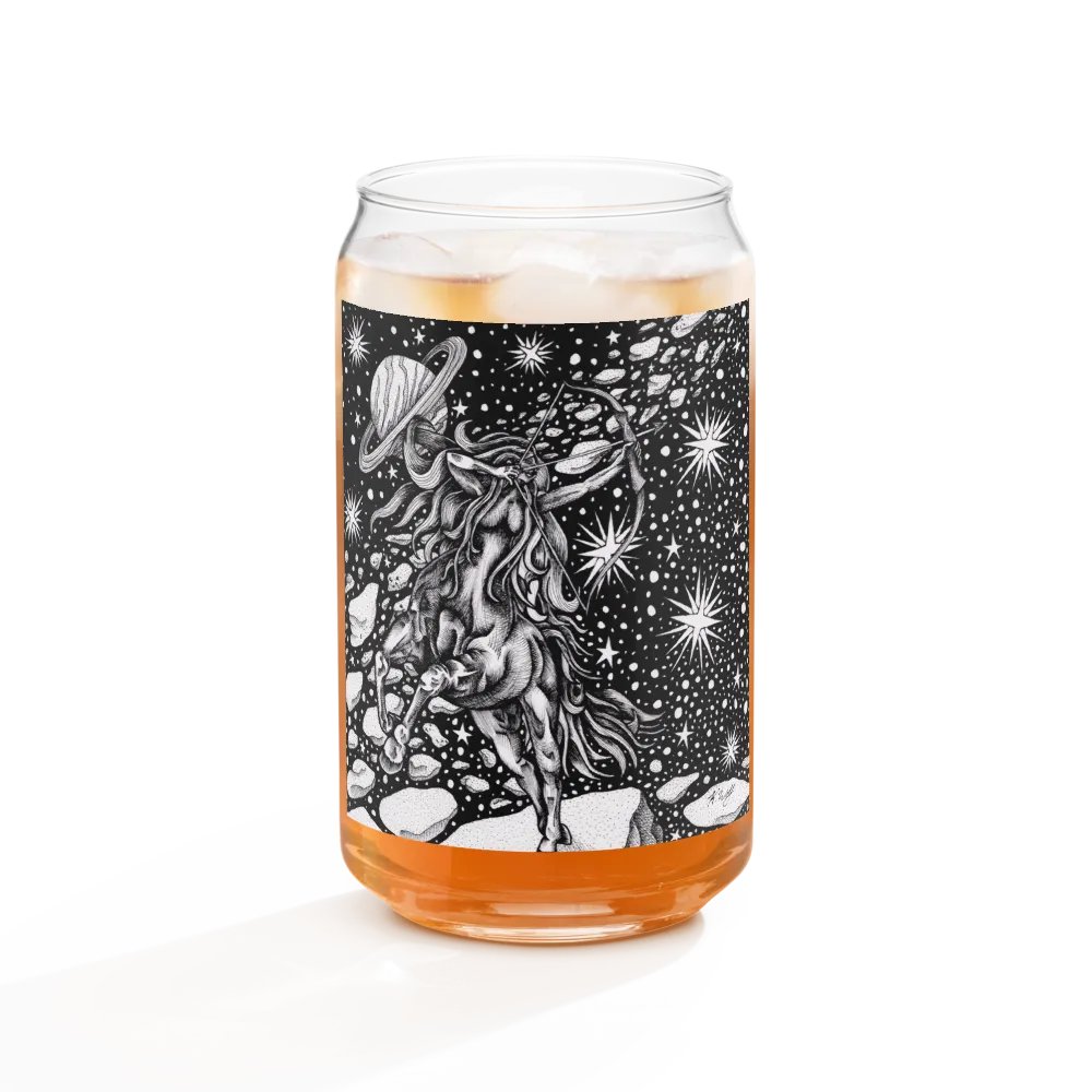 Sagittarius Zodiac Can-Shaped Glass product image (11)
