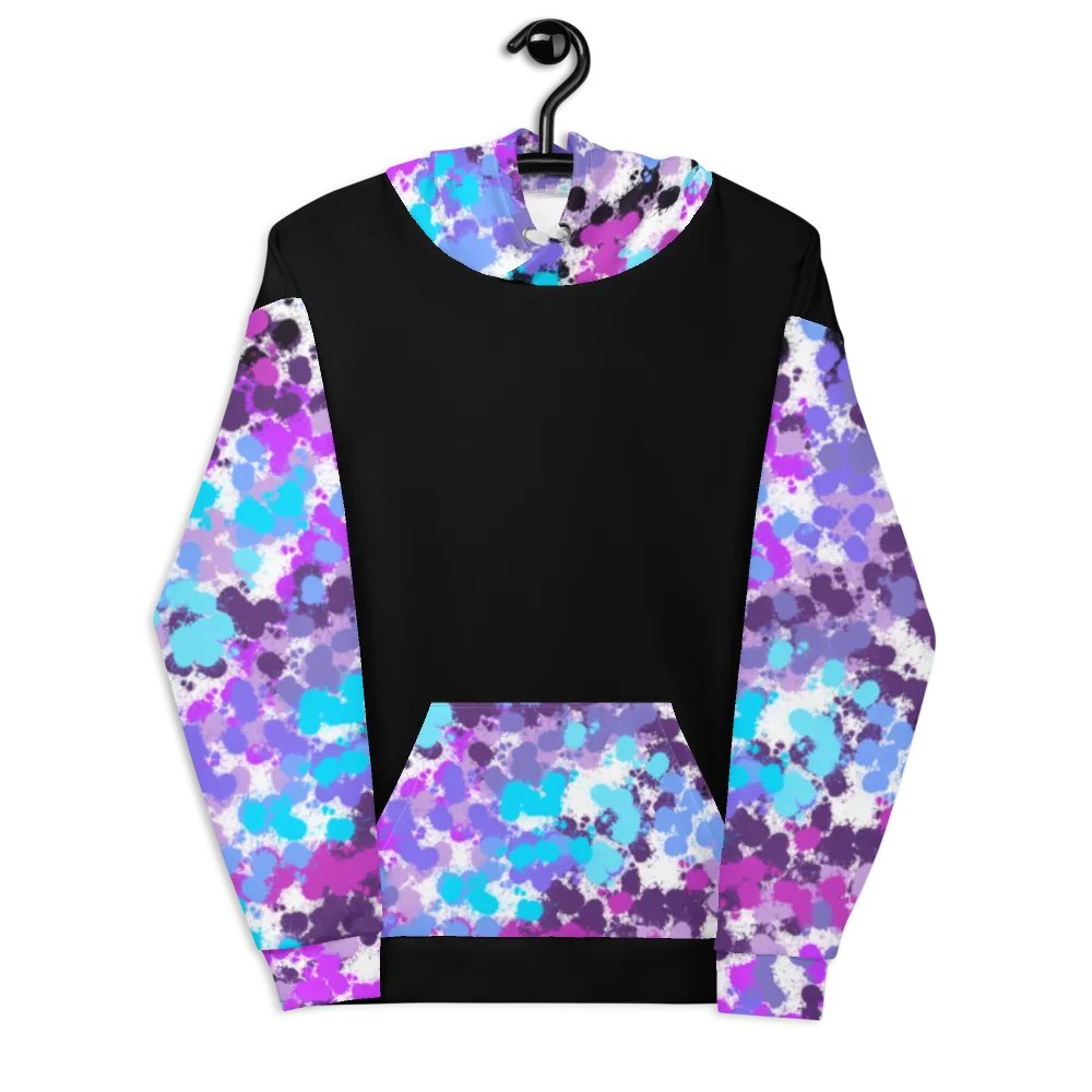 Purple And Black Splotch Hoodie product image (8)