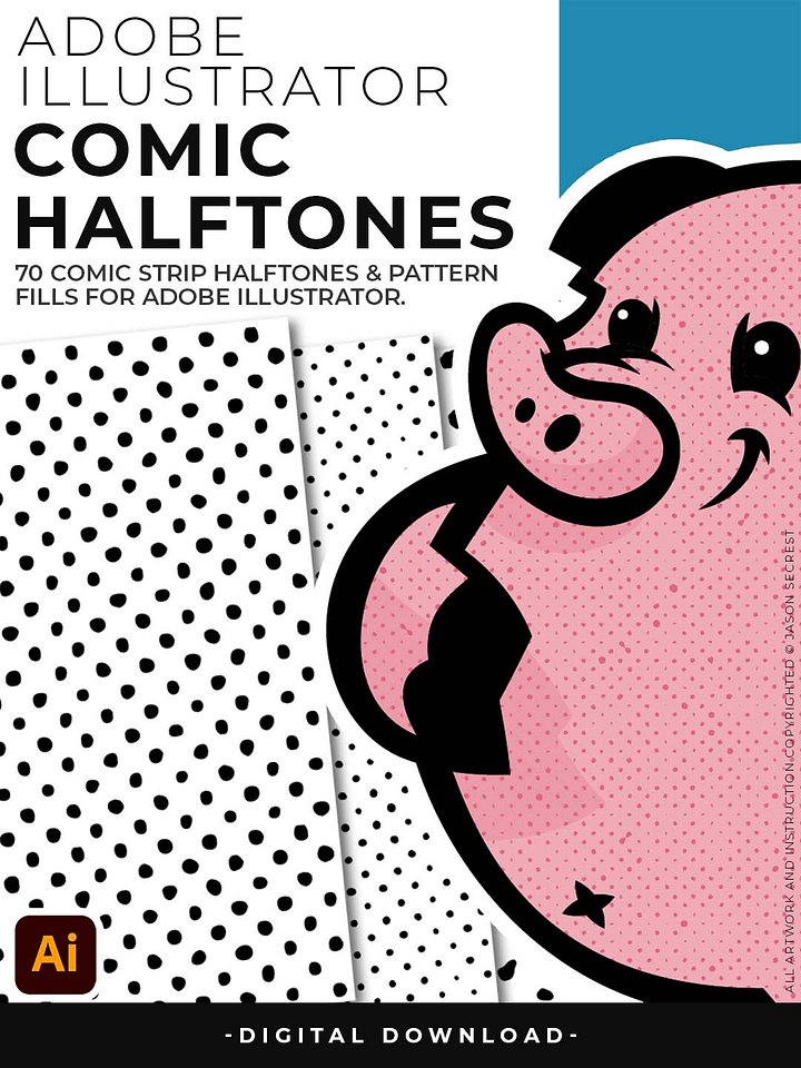 Comic Halftones for Adobe Illustrator product image (1)