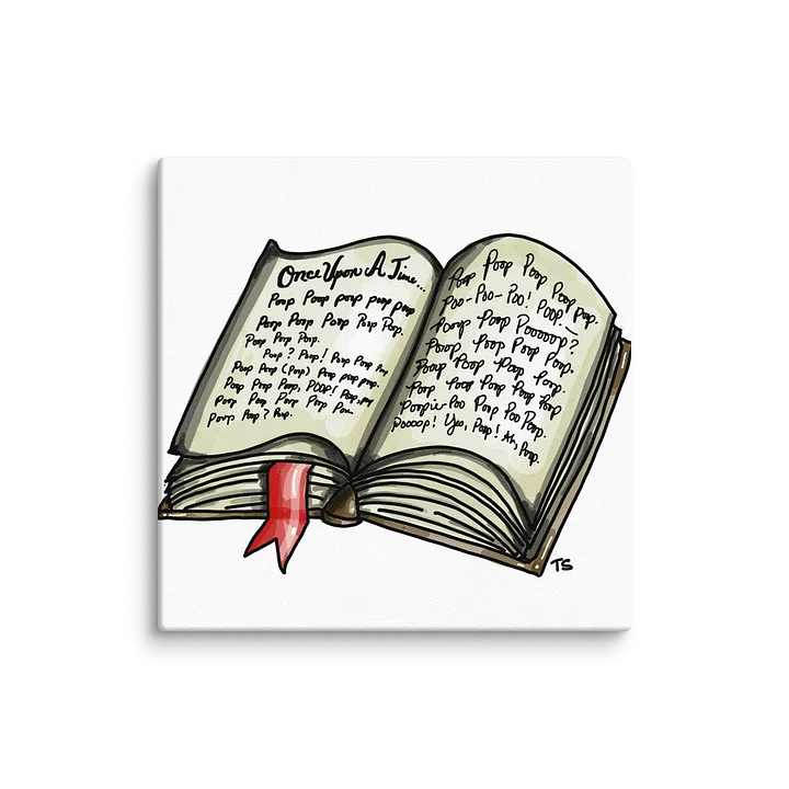 Once Upon a Time Poop Canvas product image (2)