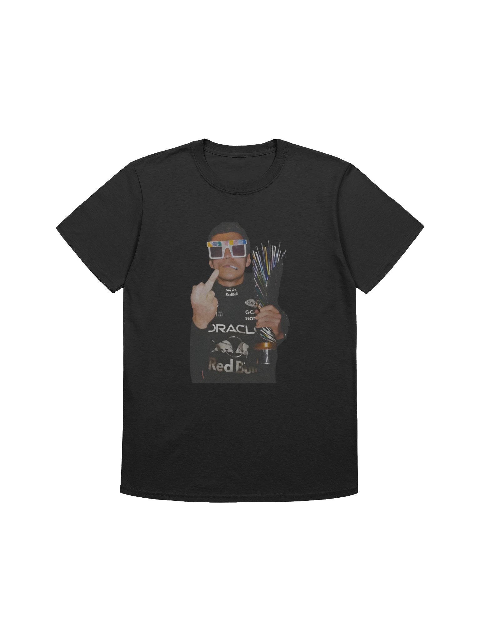 Max Verstappen Pink Lego Sunglasses Middle Finger Shirt product image (1)