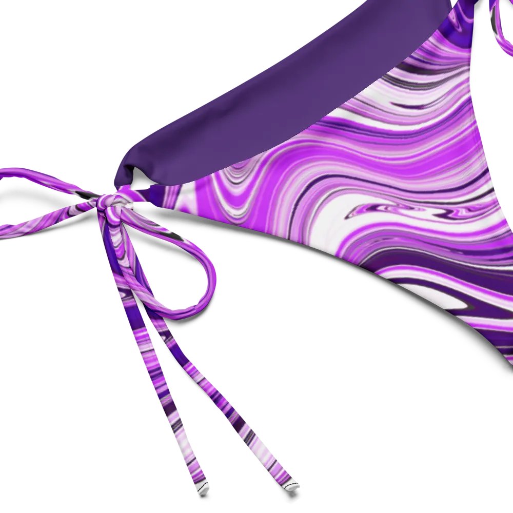 String Bikini Bottom - Purple Digital Fluid Art product image (7)