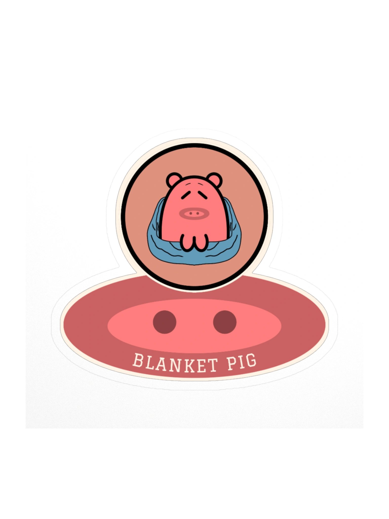 Blanket Pig Snout Sticker product image (3)