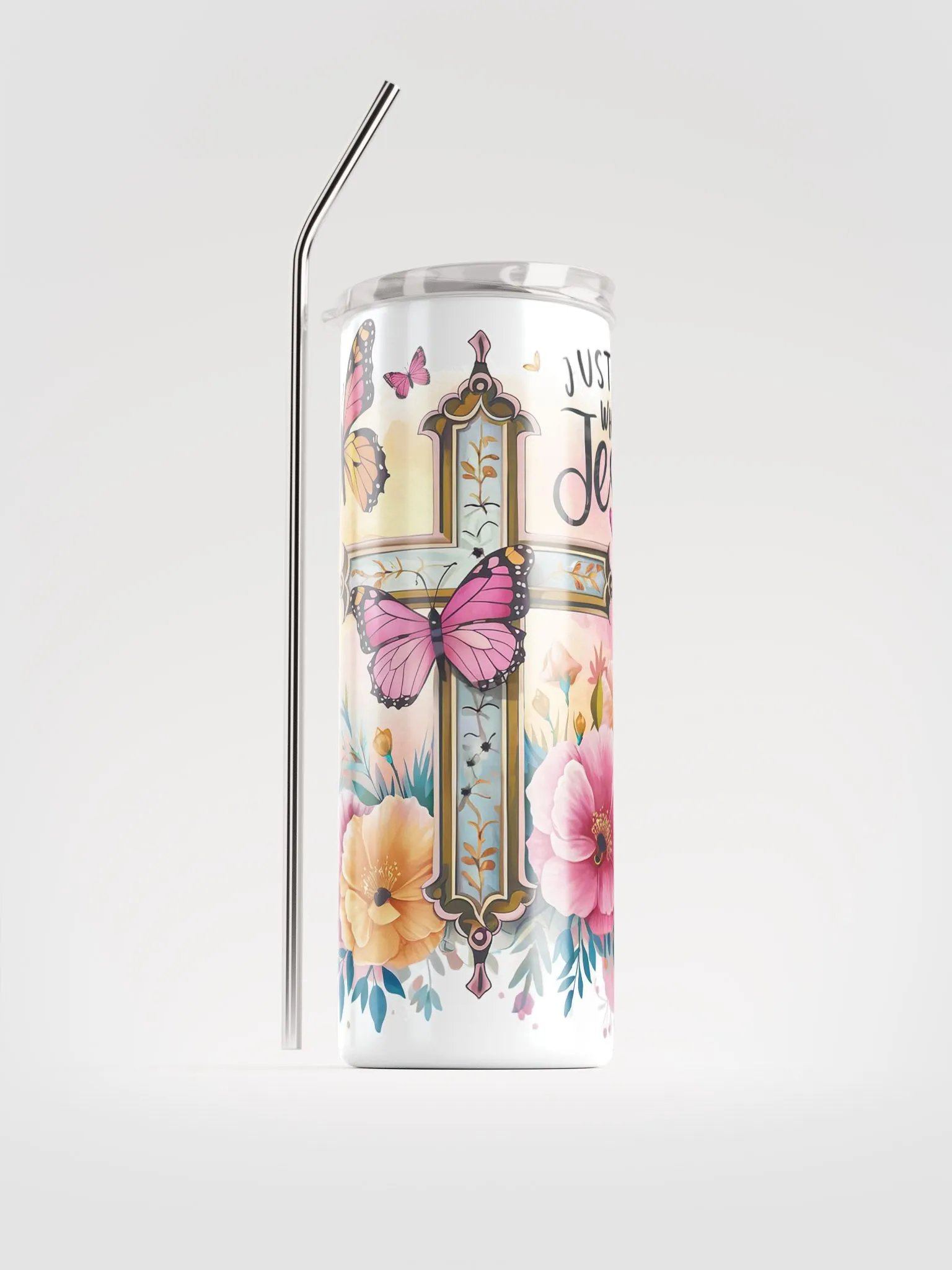 Just a Girl Who Loves Jesus Stainless Steel Tumbler product image (2)