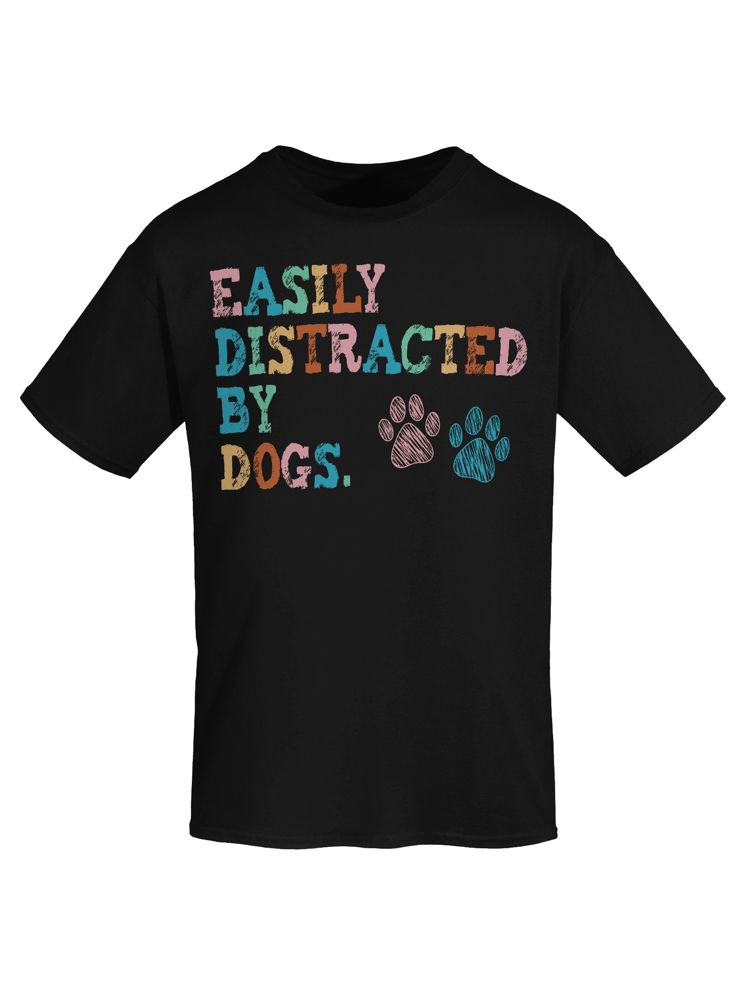 Easily Distracted By Dogs Lover T-Shirt product image (7)