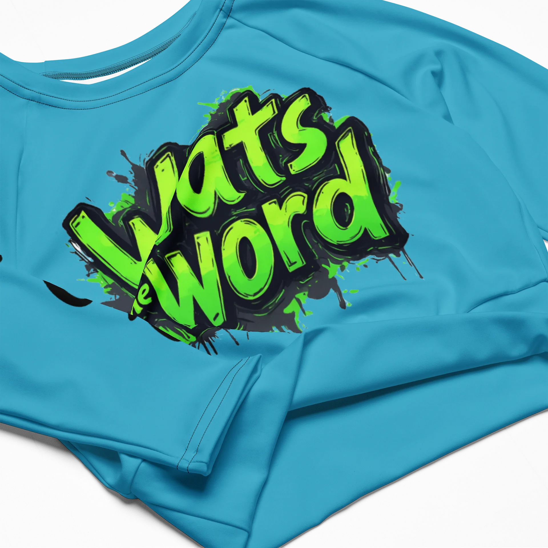 What's the Word Long Sleeve Crop Top product image (4)