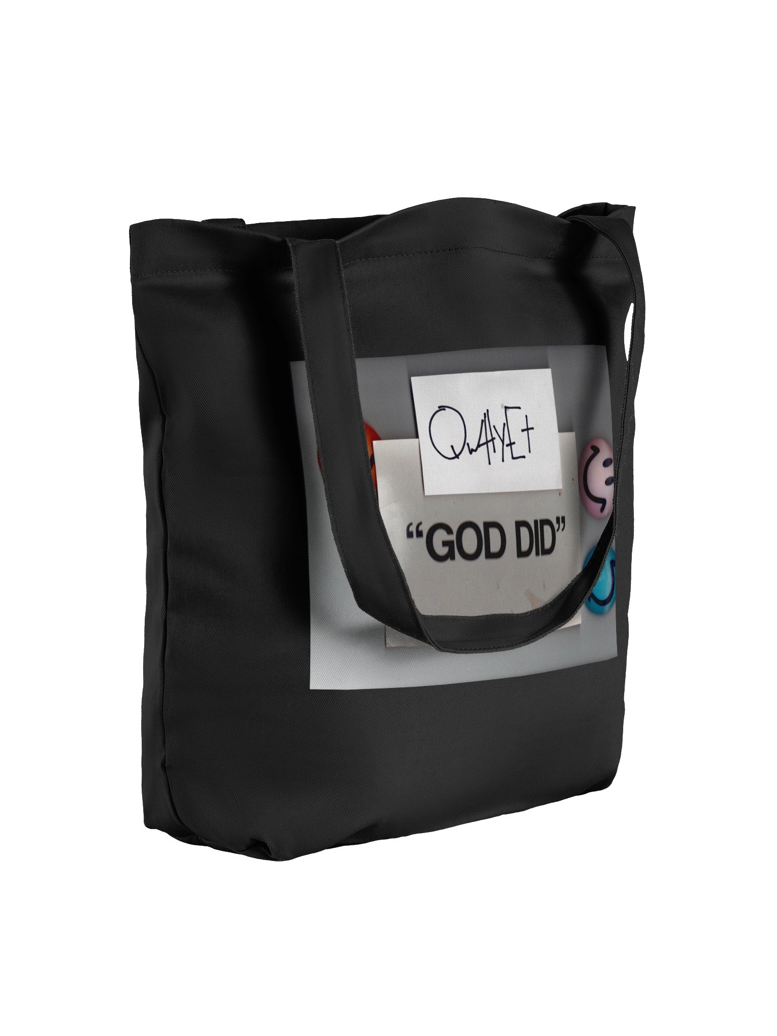 QWHYET "GOD DID" Tote Bag product image (7)