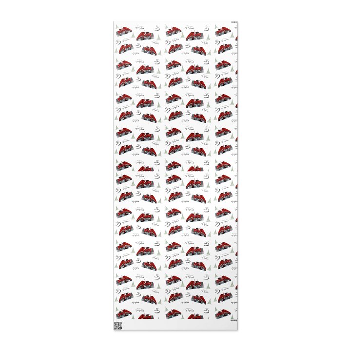 Ho ho hold my logboom: Custom Wrapping Paper product image (2)