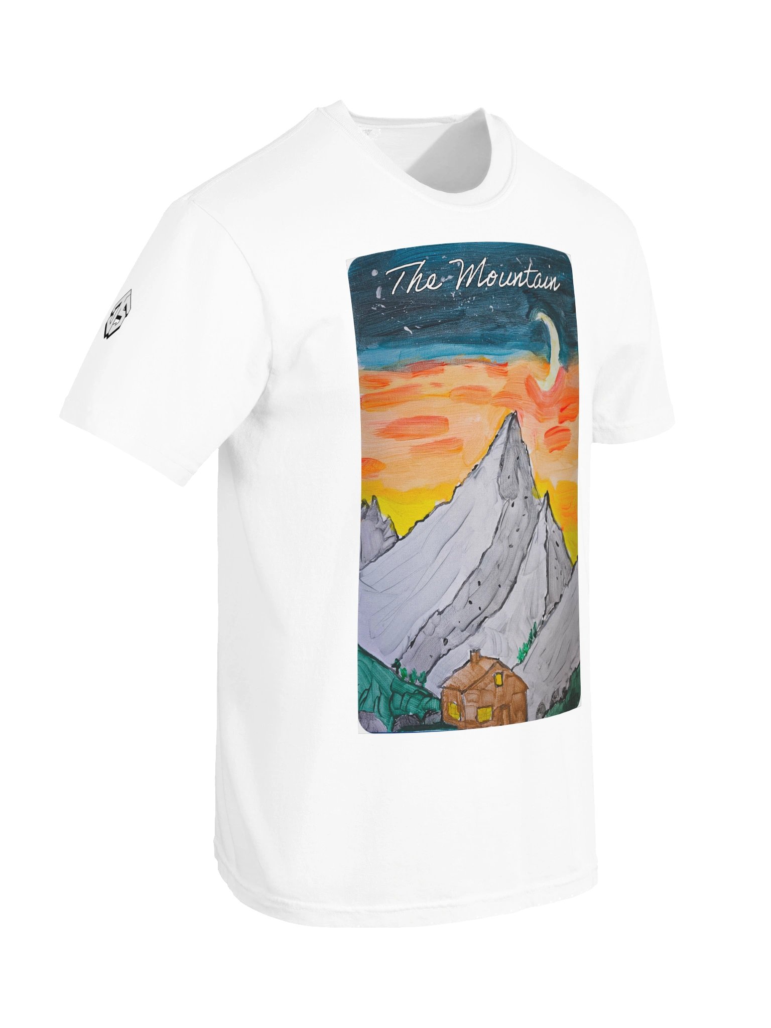 DOJS - The Mountain (Colour) T-shirt in White product image (10)