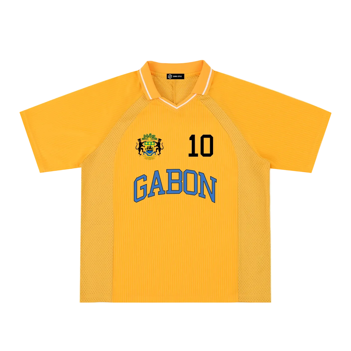 Gabon AFCON 2027 V-Neck Soccer Jersey product image (1)