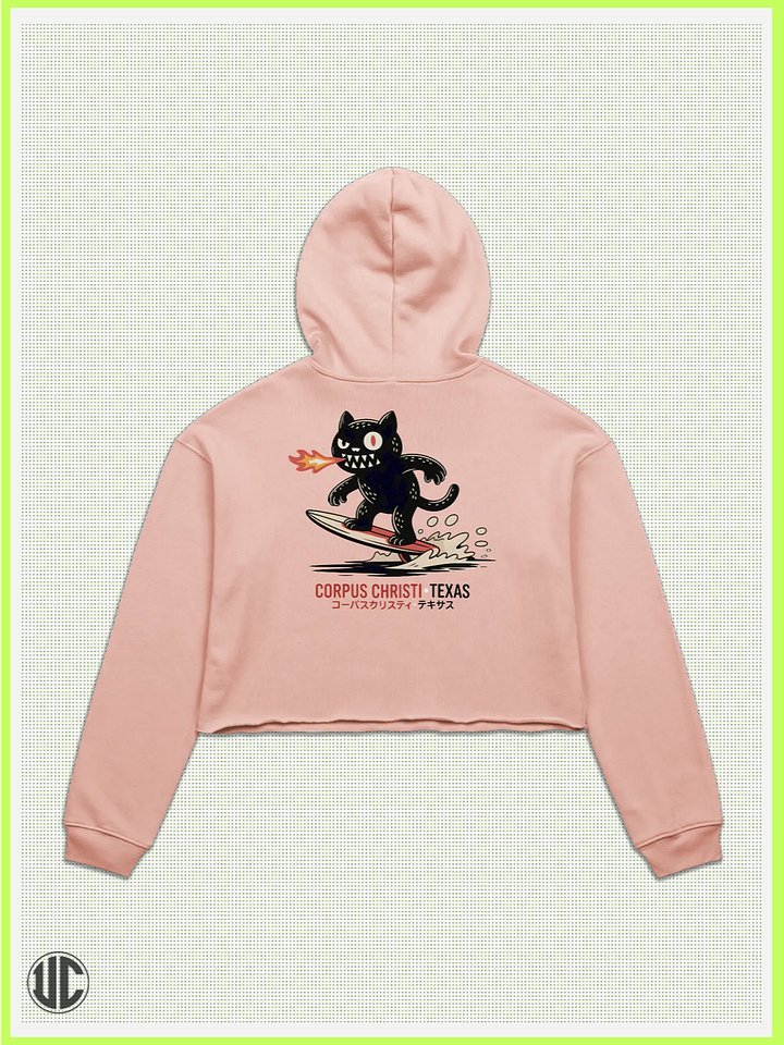 UnkoCon – Corpus Christi TX Surfer Crop Hoodie product image (2)
