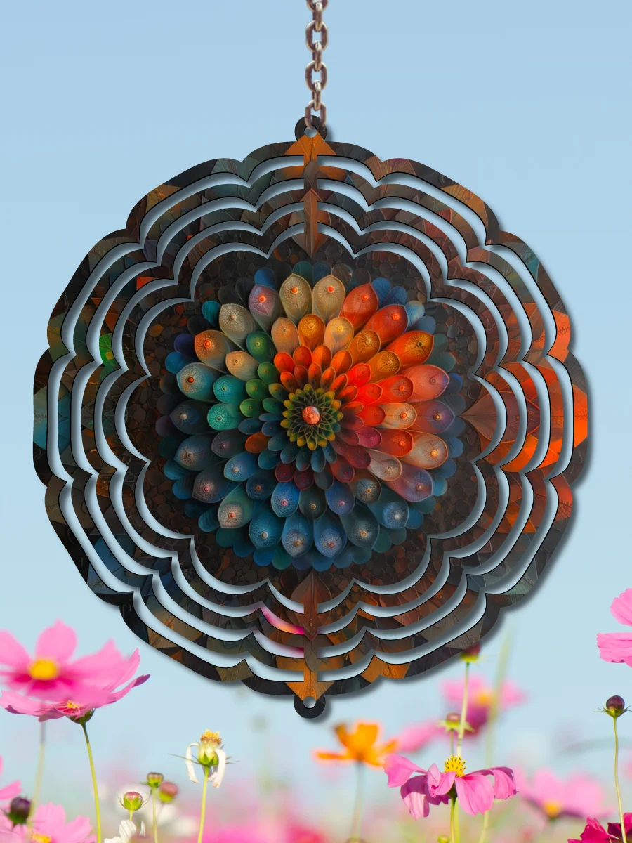 Mandala - wind spinner sublimation design product image (1)