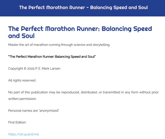 The Perfect Marathon Runner - Balancing Speed and Soul product image (2)