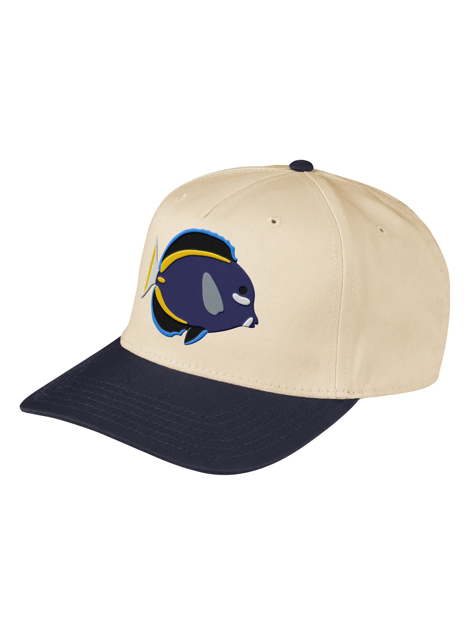 Whitecheek Tang Embroidered Mid-Profile Baseball Cap | Whitecheek Surgeonfish Reef Fish Hat product image (7)