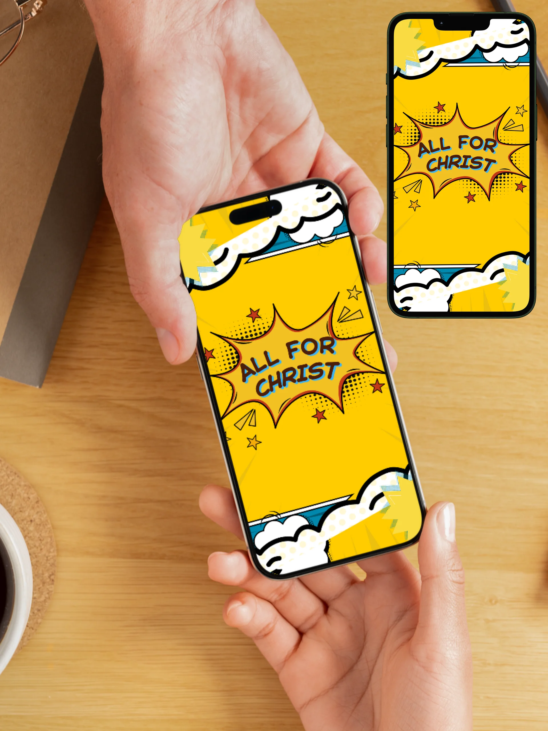 All for Christ Phone Wallpaper product image (1)