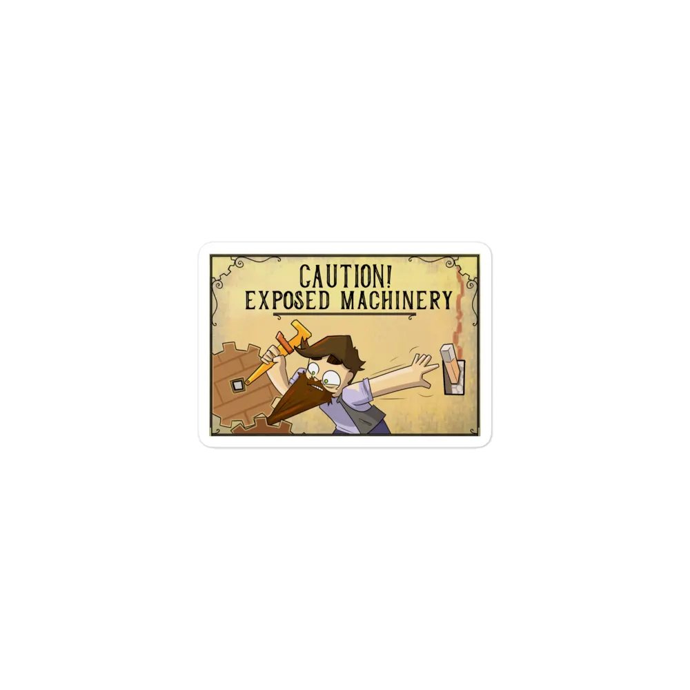 'Exposed Machinery' Die-Cut Magnet product image (1)