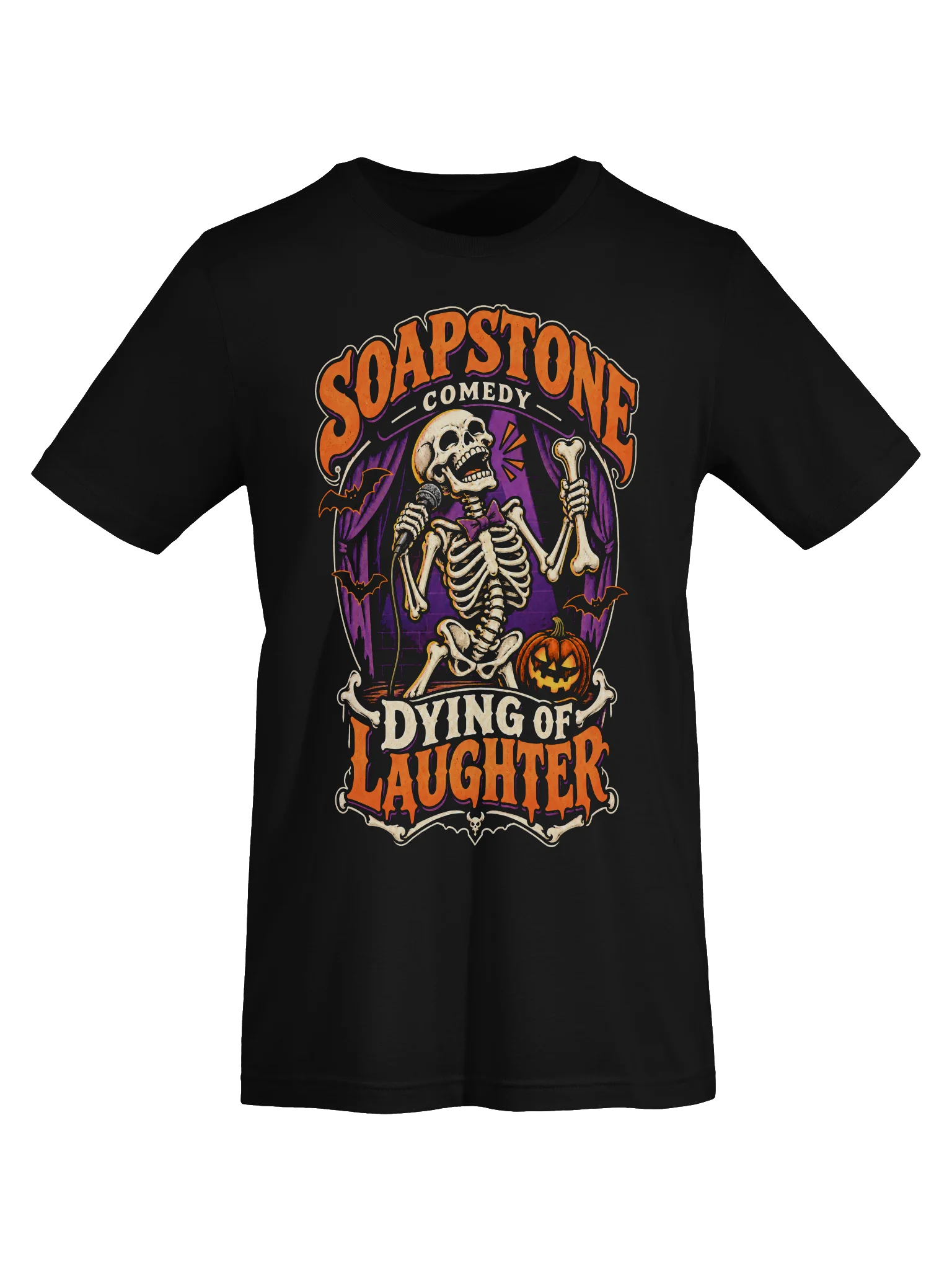 Soapstone Dying of Laughter Halloween Comic Tee product image (2)