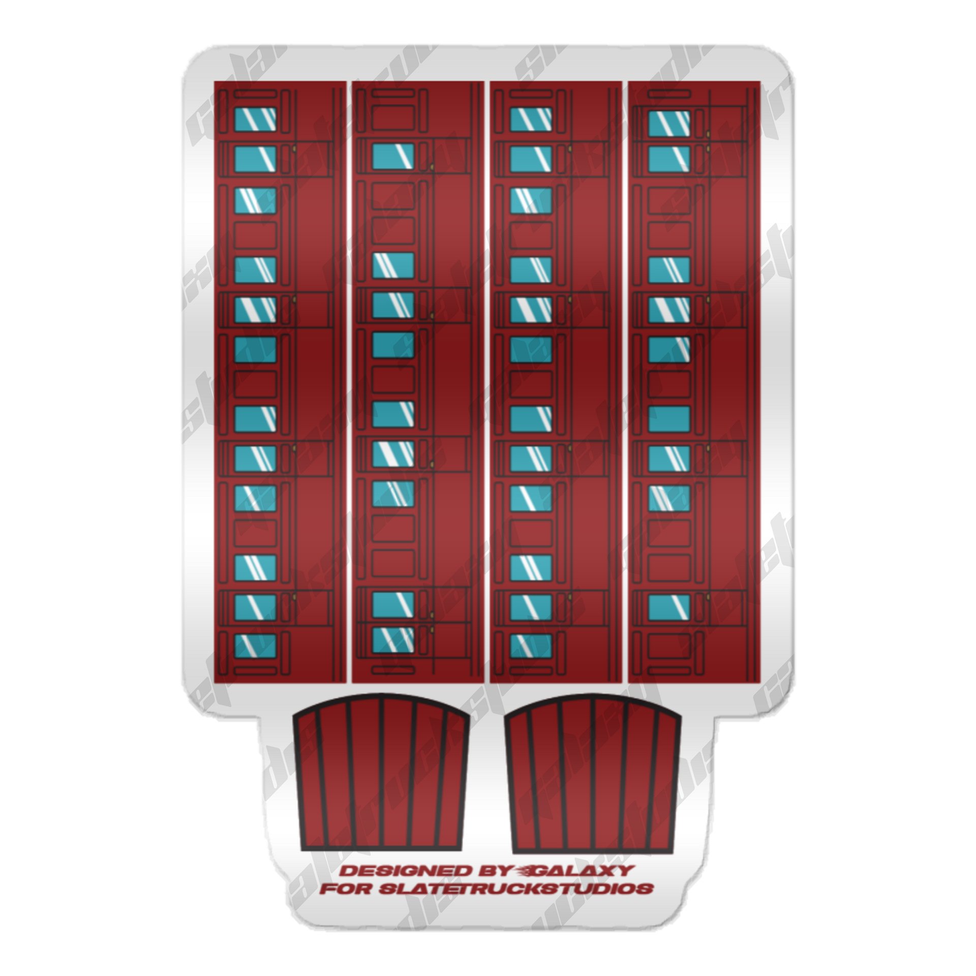 ERTL “Red Branchline Coaches” Sticker Set product image (1)