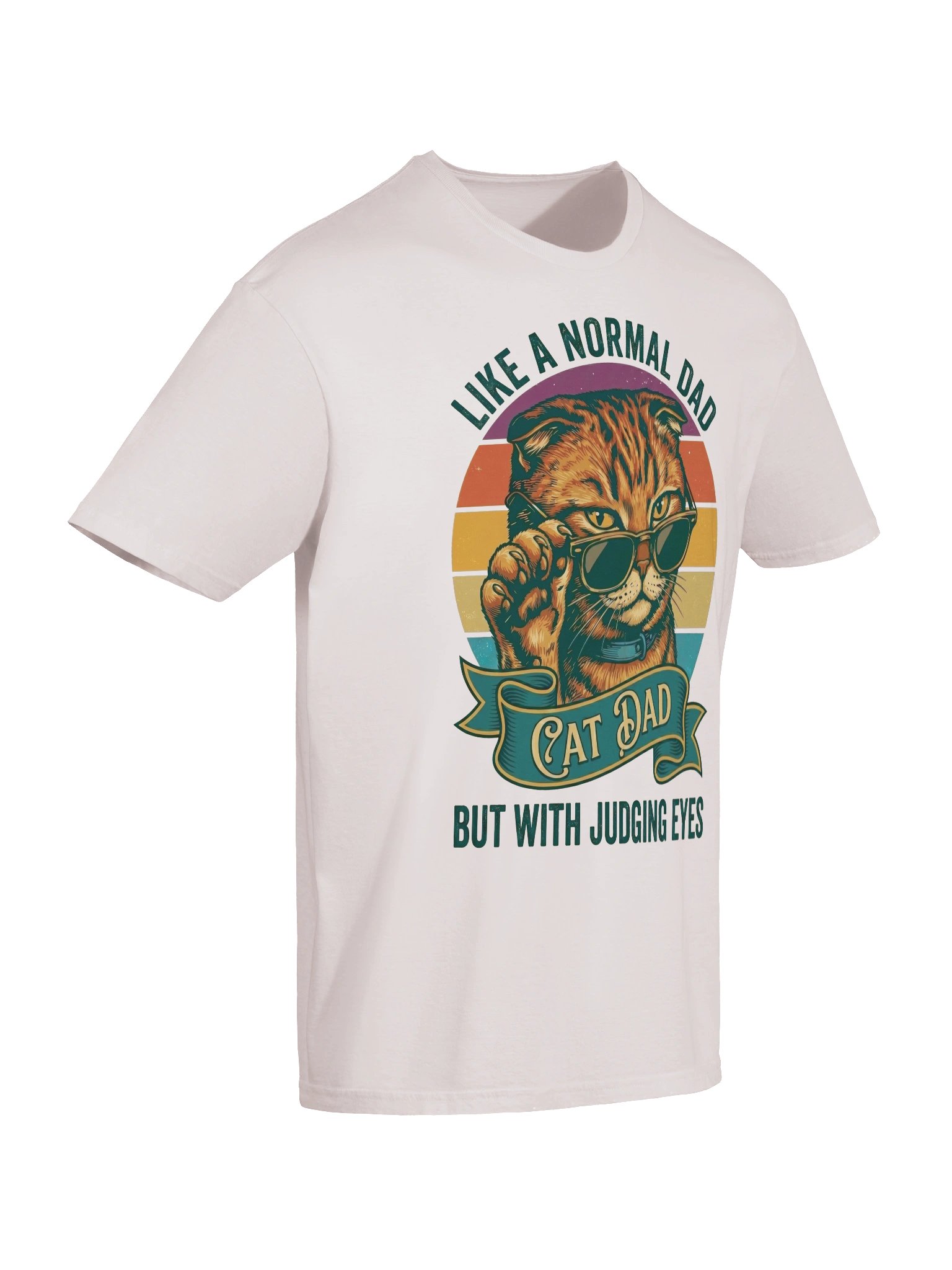 Judging Eyes Cat Dad T-Shirt product image (23)