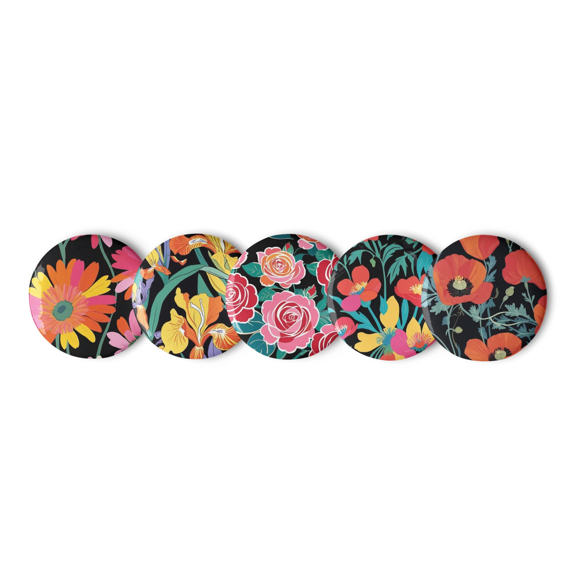 Floral Fusion Pin Buttons Set product image (3)