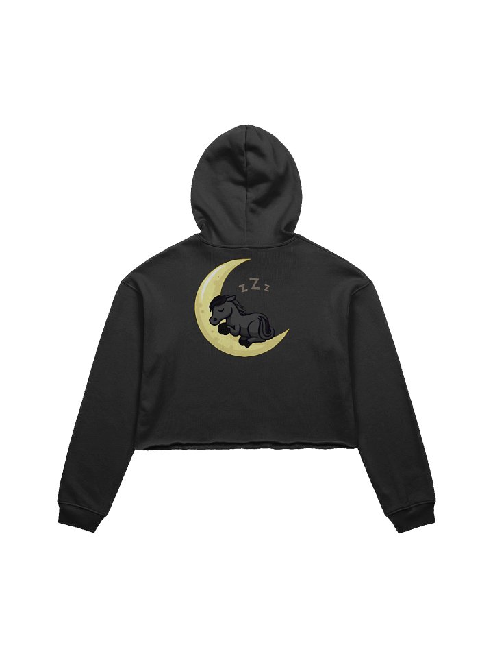 Sleepy Moon Fleece Crop Hoodie product image (2)