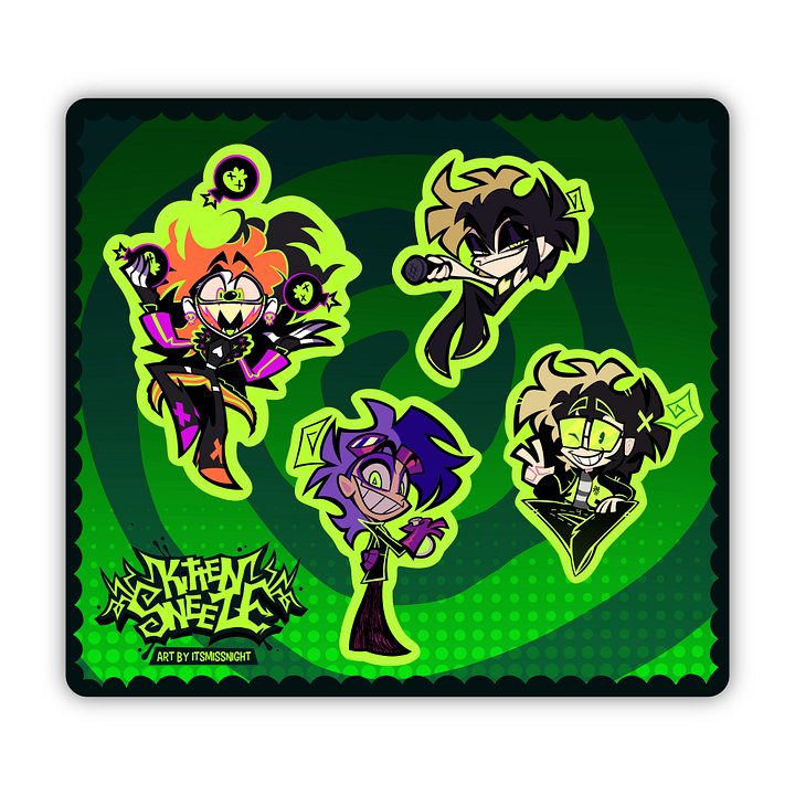 KittenSneeze Sticker Sheet product image (1)