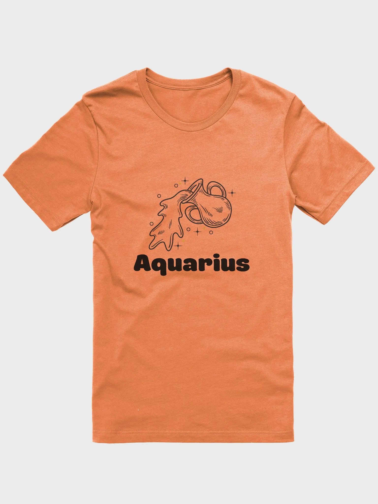Aquarius Water Bearer T-shirt - Black Writing product image (1)